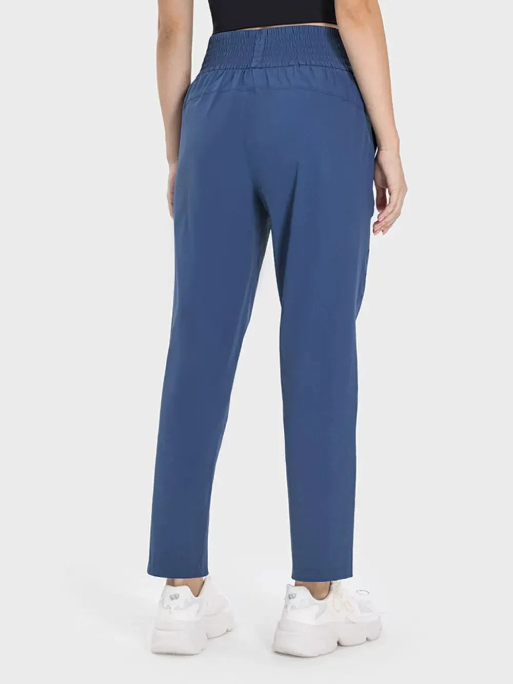 Millennia Pocketed High Waist Active Pants by Millennia