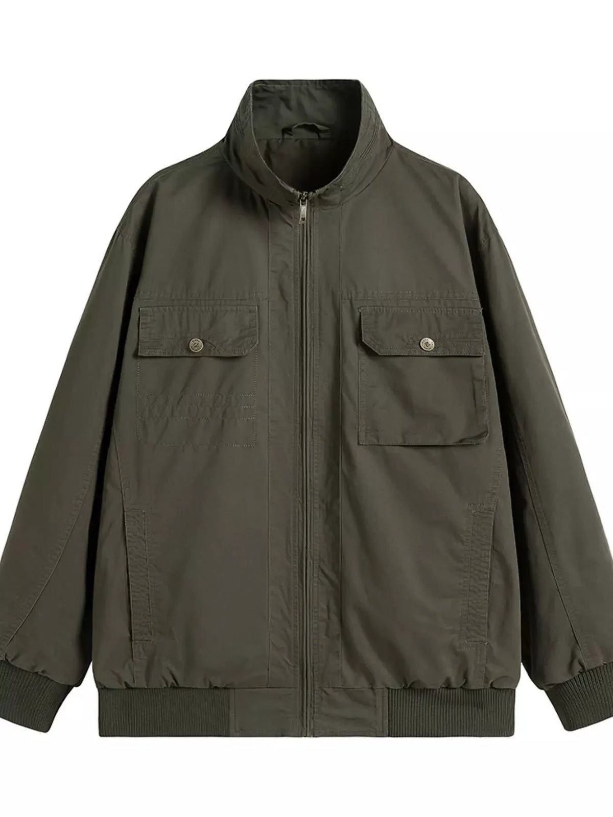 Men's Plus Size Casual Lightweight Zip-Up Jacket by Partner Label
