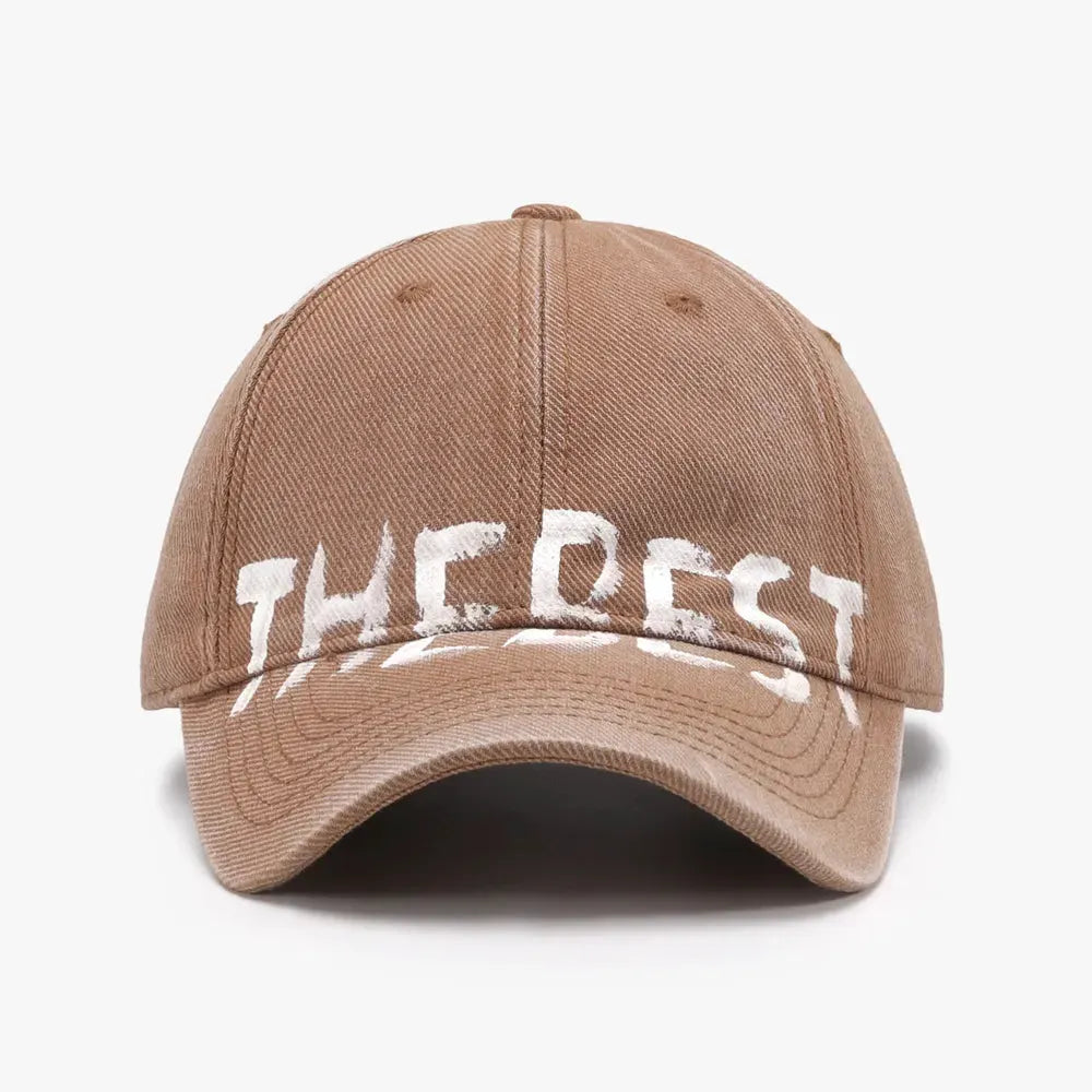 Letter Adjustable Baseball Cap by Partner Label