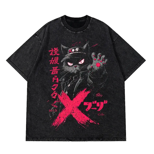 Vintage Hip Hop Anime Graphic T Shirt Men Cotton Harajuku Tee by Vimost Shop
