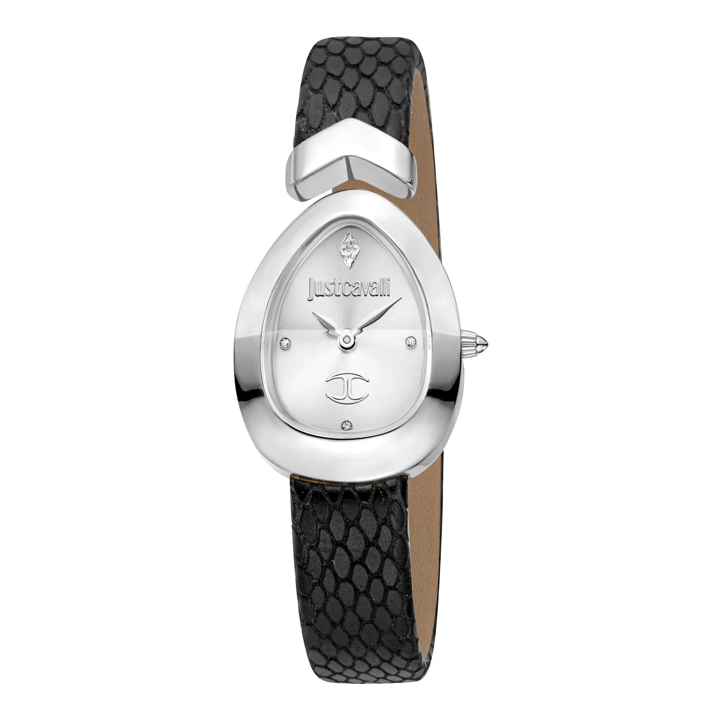 Just Cavalli Women's Silver Watch, Leather Band | Jc1l321l0015 by JUST CAVALLI