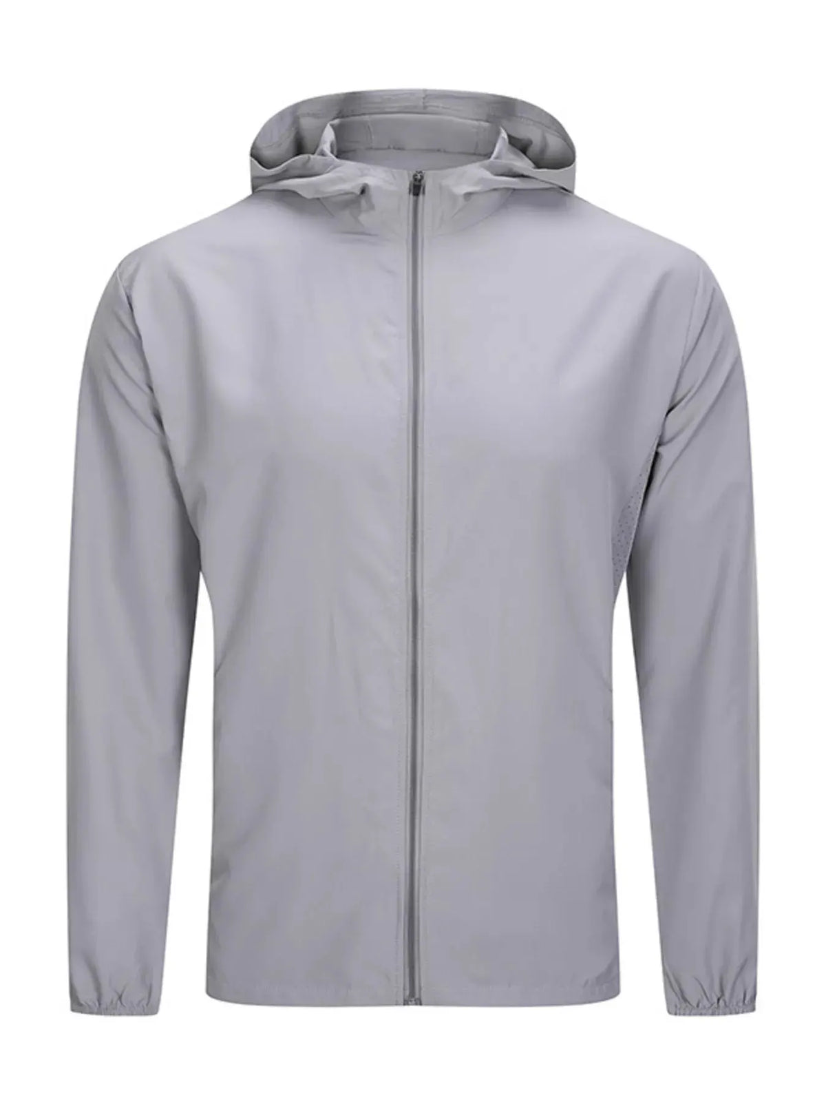 Men's Plus Size Zip Up Long Sleeve Hooded Jacket by Partner Label
