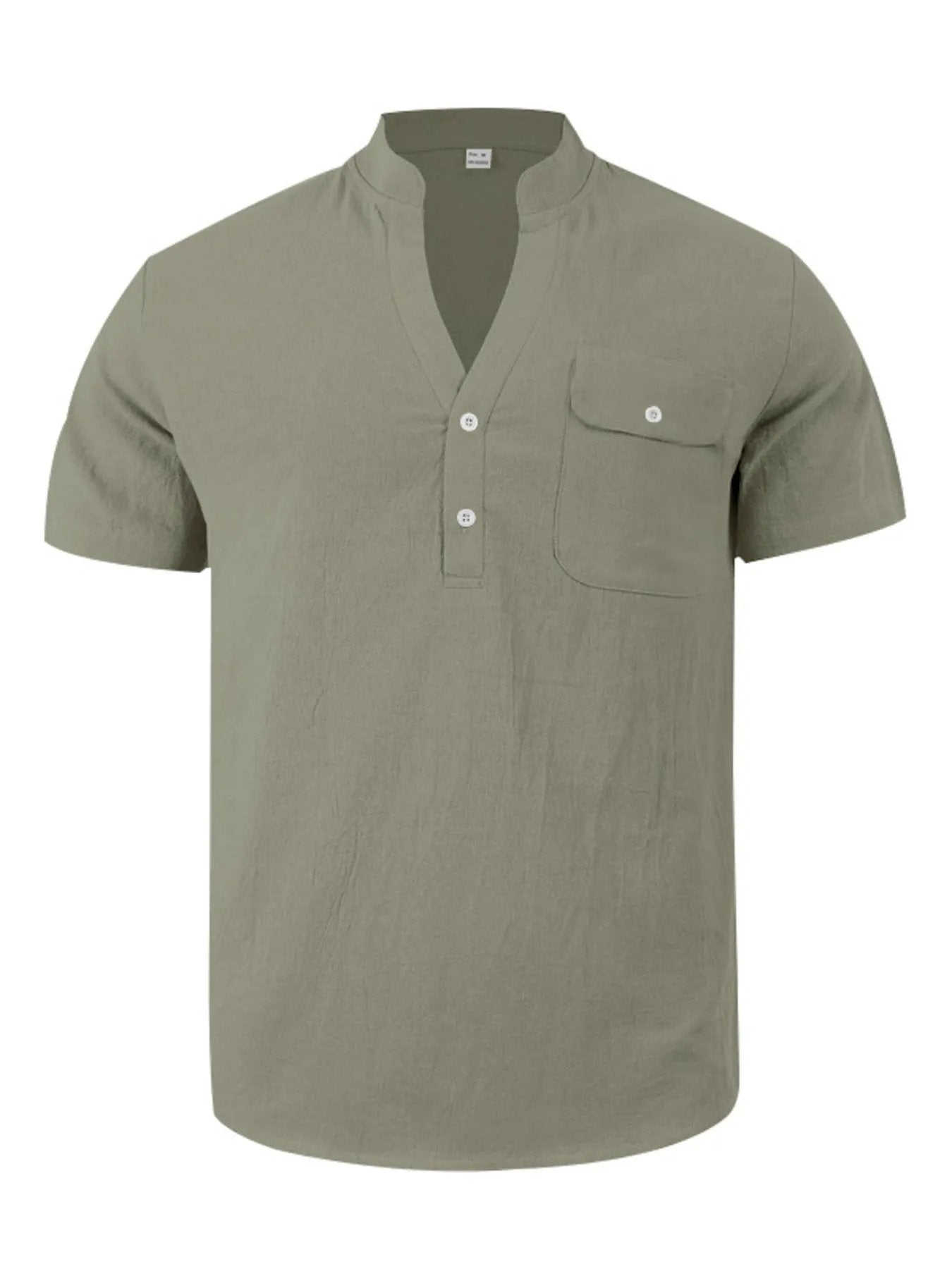 Men's Full Size Casual Short Sleeve Shirt Plus Size by Trendsi