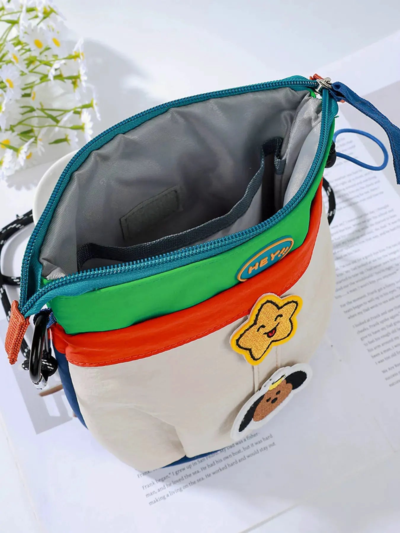 Waterproof Contrast Cartoon Crossbody Bag by Partner Label