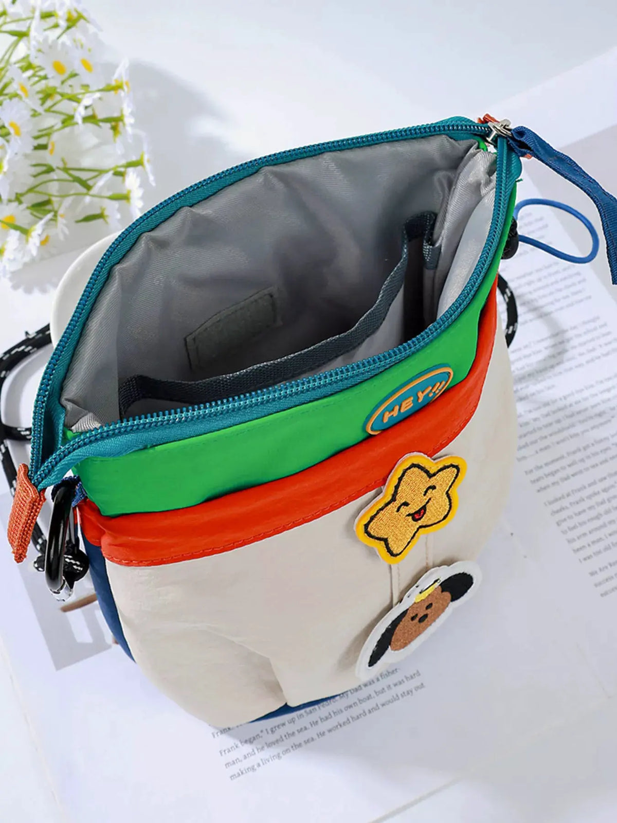Waterproof Contrast Cartoon Crossbody Bag by Partner Label