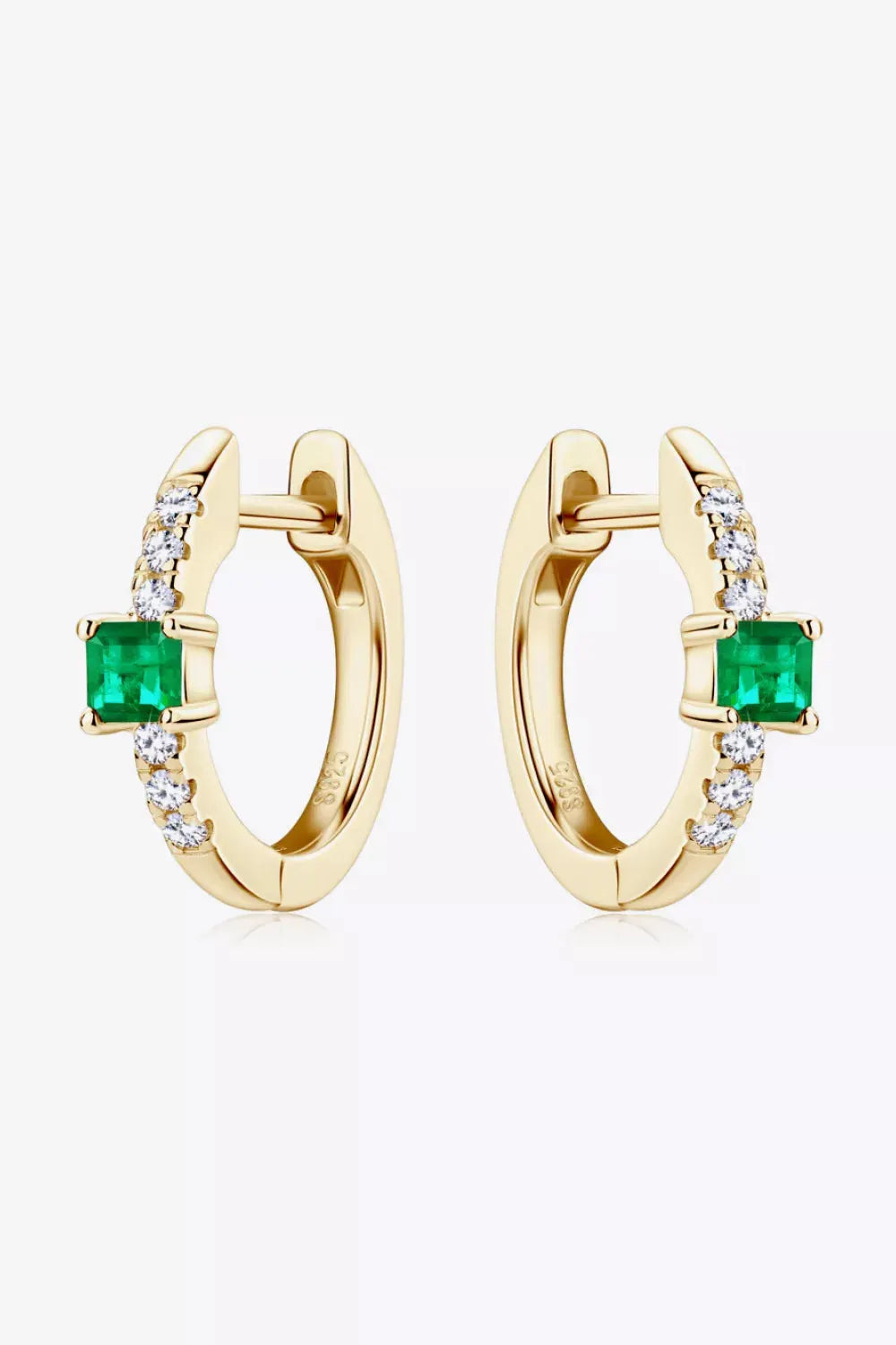 Lab-Grown Emerald Earrings by Partner Label