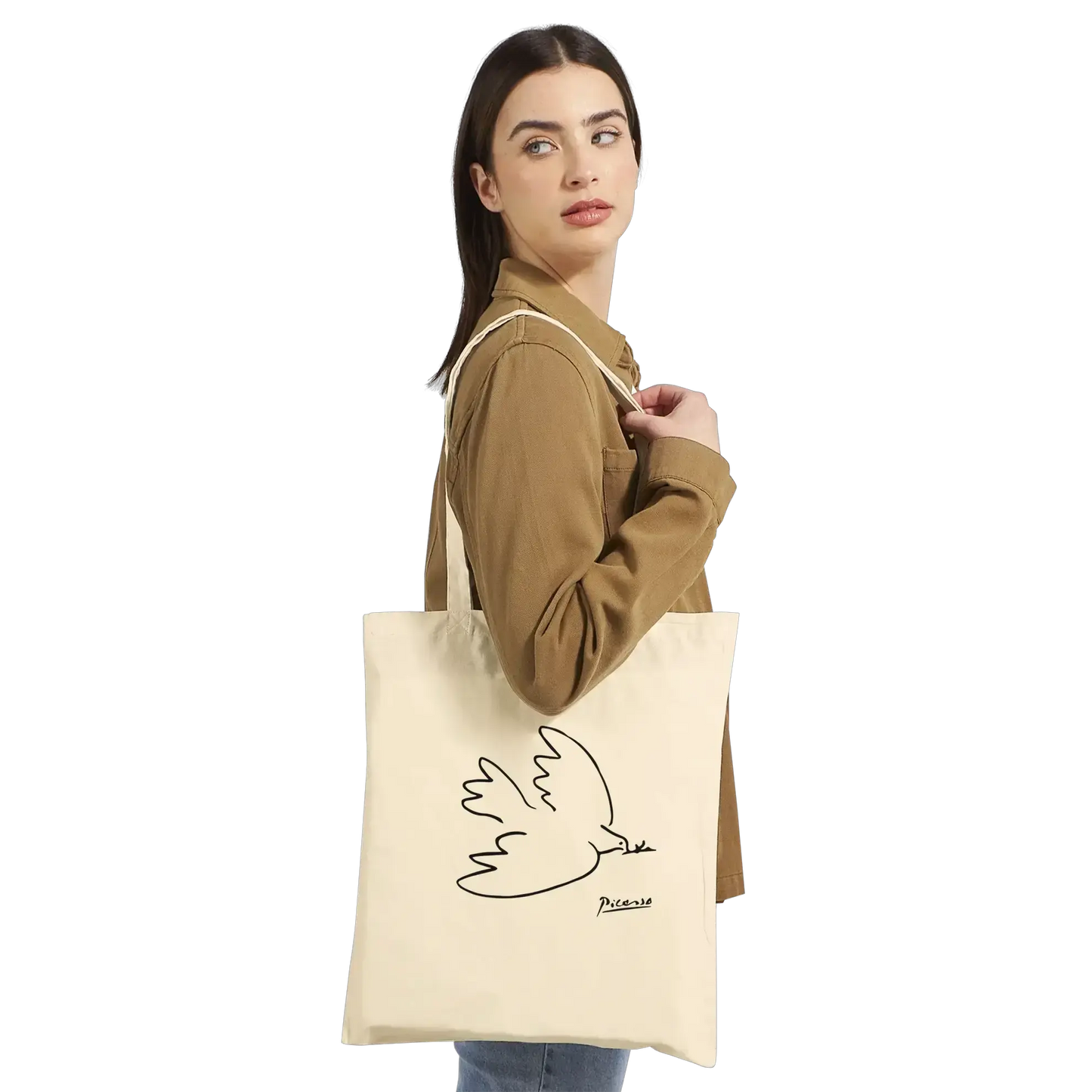 Pablo Picasso Dove of Peace 1949 artwork tote bag by Art-O-Rama Shop
