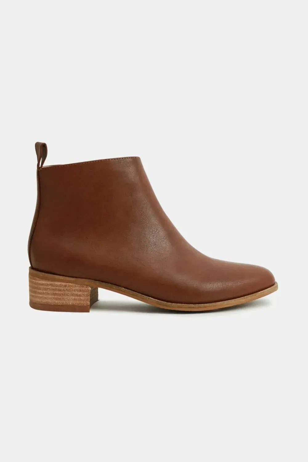 Beast Fashion PU Leather Block Heel Boots by Beast Fashion