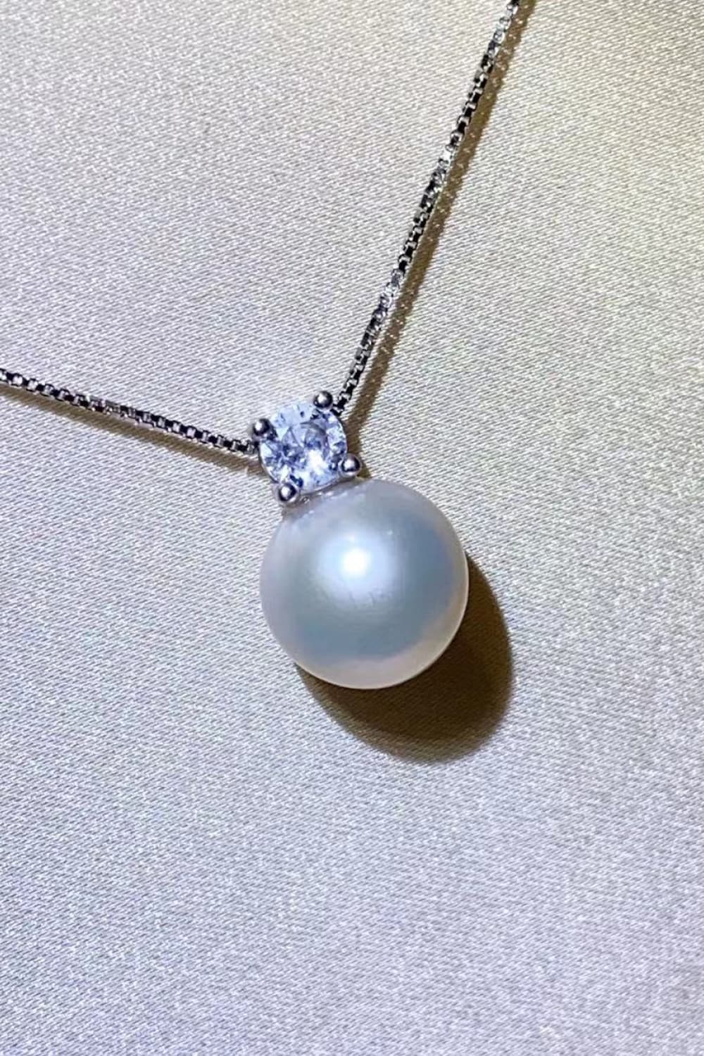 Freshwater Pearl 925 Sterling Silver Necklace by Partner Labels