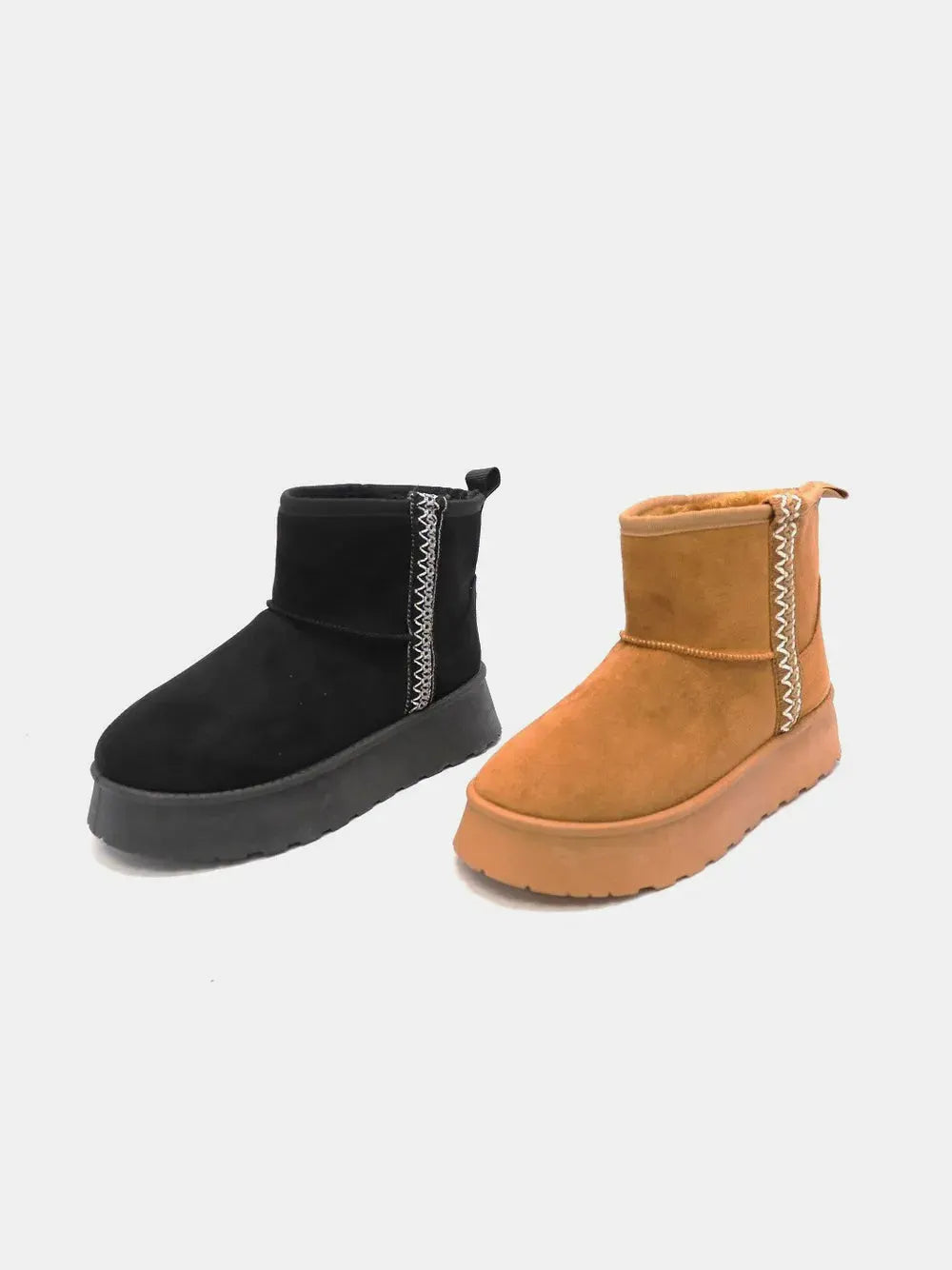 WILD DIVA Round Toe Platform Boots by WILD DIVA