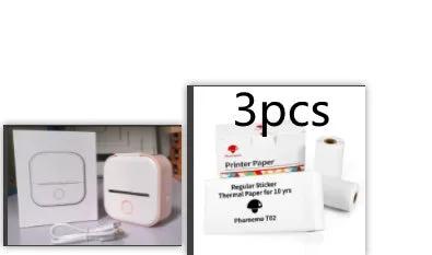 Portable Mini Thermal Label Printer Home Photo Printer Student Wrong Question Printer Bluetooth-compatible Mini Label Printer Price Tag by Maiden-Art