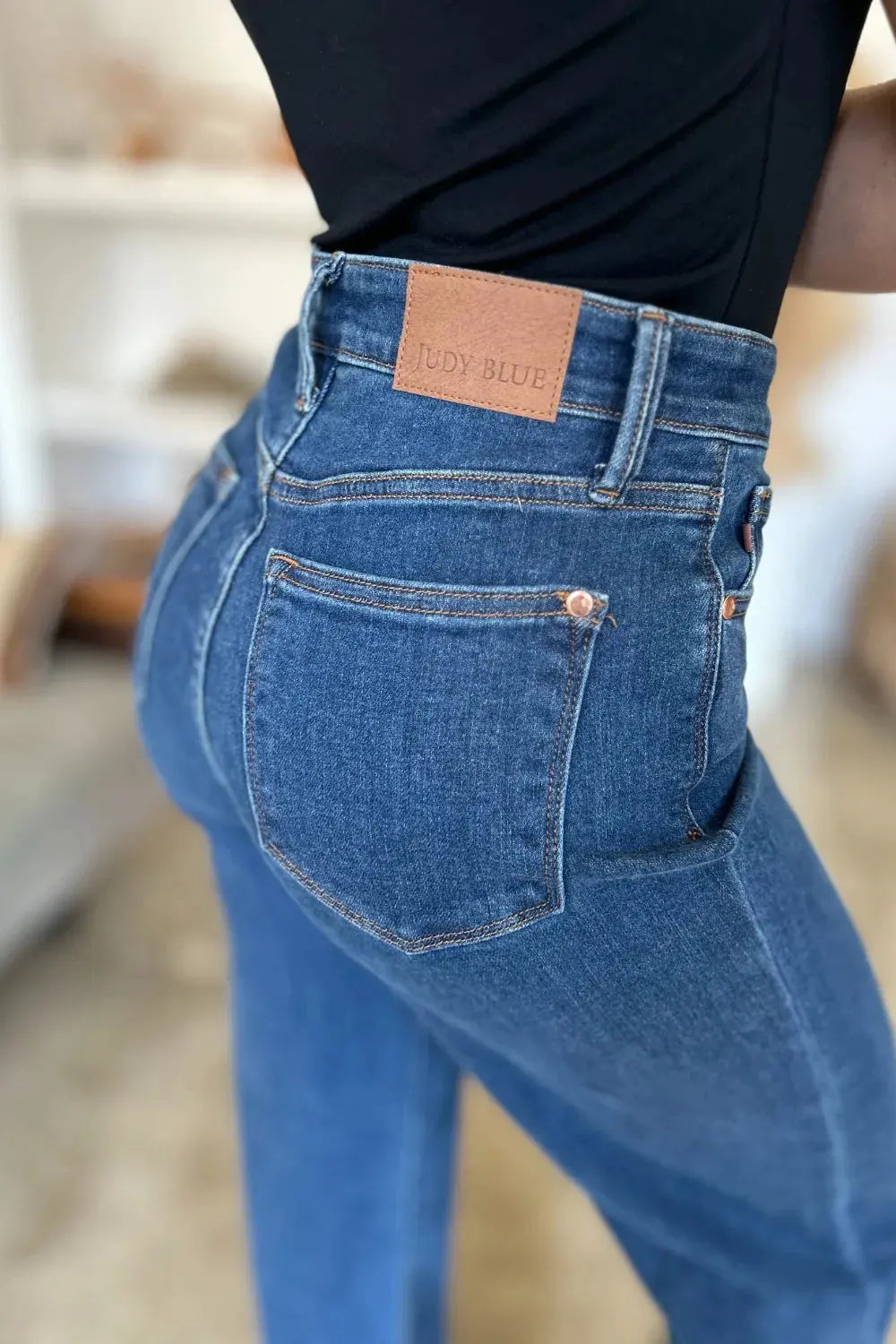 Judy Blue Full Size High Rise Straight Jeans by Judy Blue