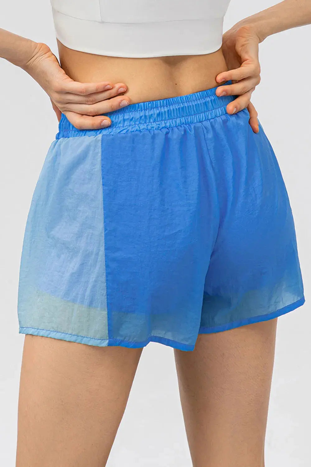 Color Block Drawstring Active Shorts by Partner Label