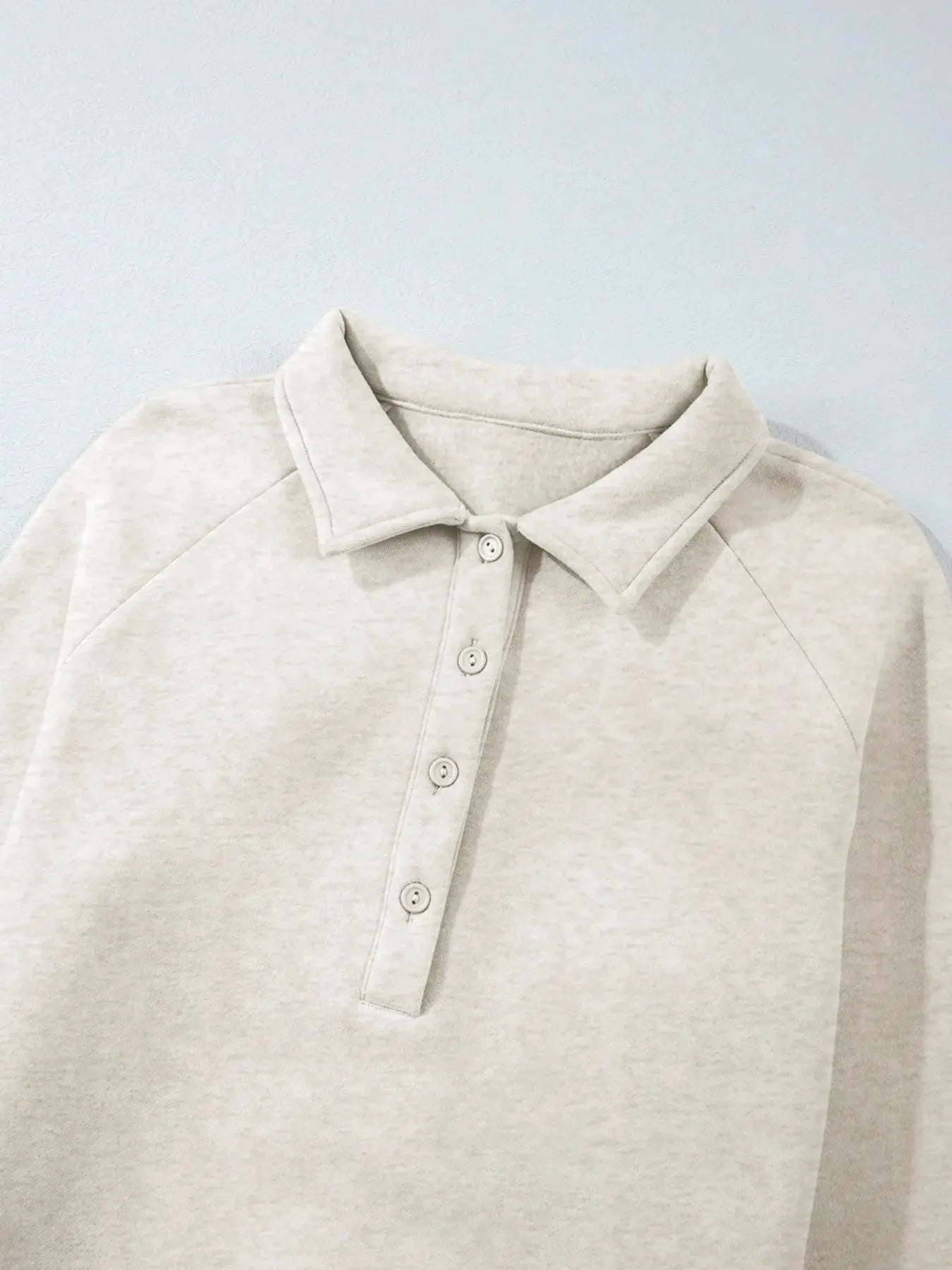 Collared Sweatshirt and High Waist Pants Active Set by Partner Label