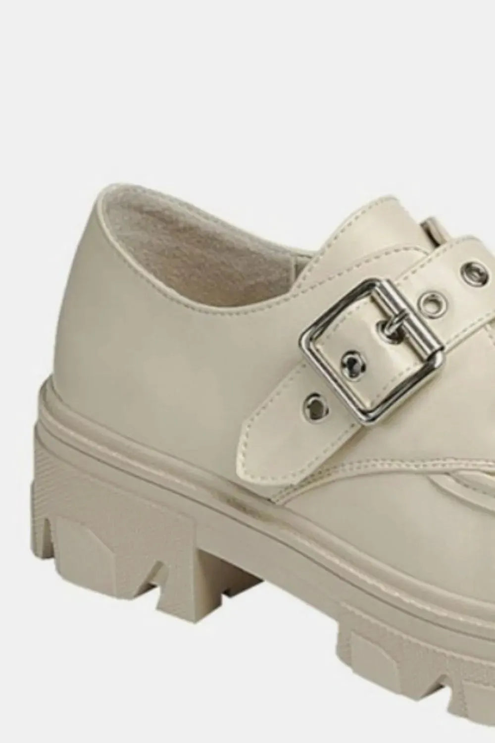 Forever Link Buckled Platform Lug Sole Loafers by Forever Link