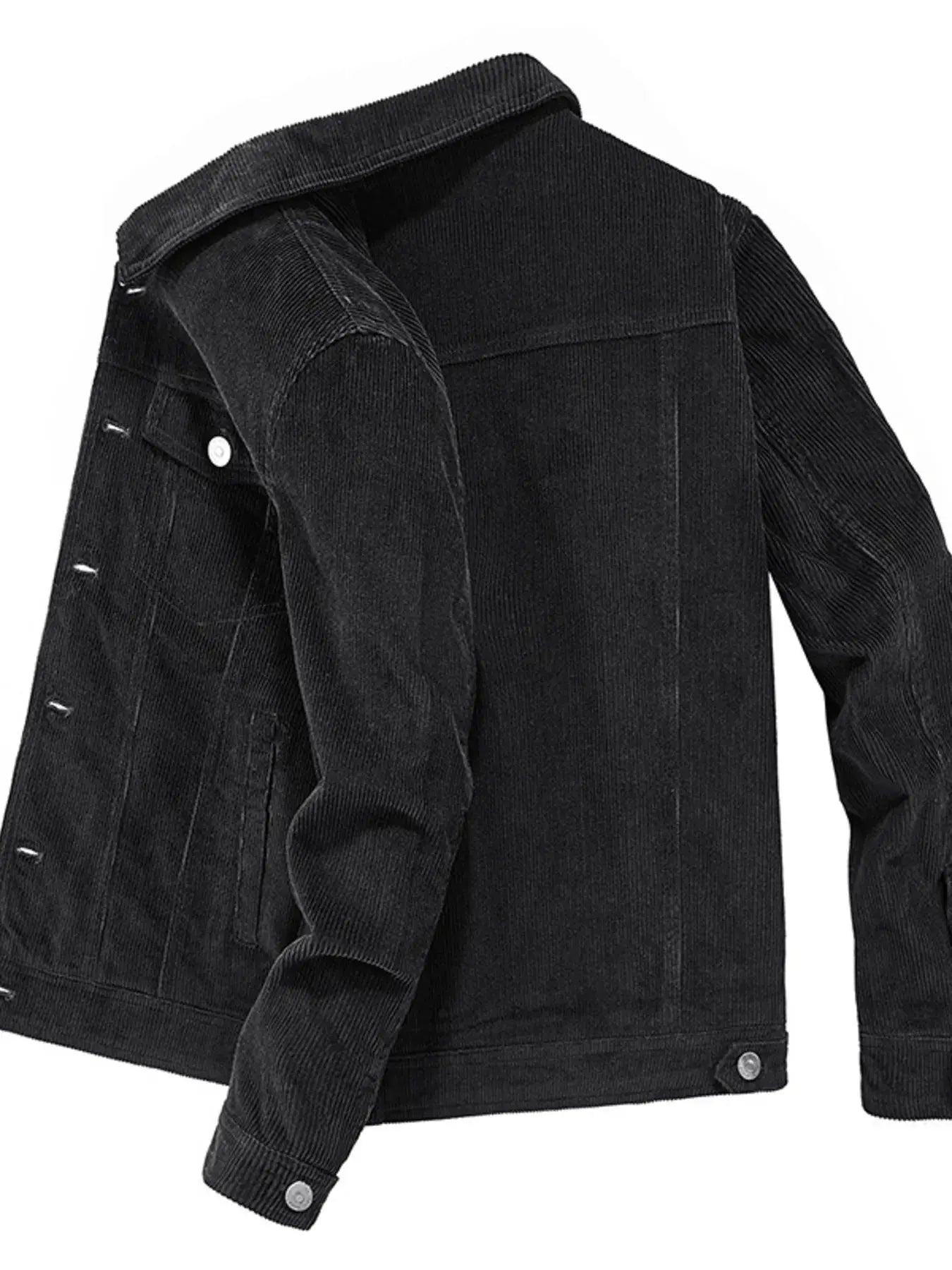 Men’s Plus Size Classic Corduroy Button‑Down Jacket | Partner Labels Selection by Partner Label