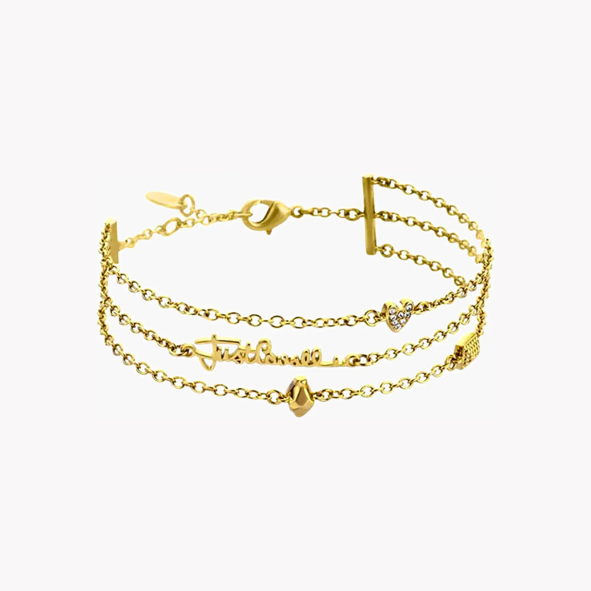 Just Cavalli Women's Gold Brass Bracelet, Bold Style | Jcbr00620200 by JUST CAVALLI