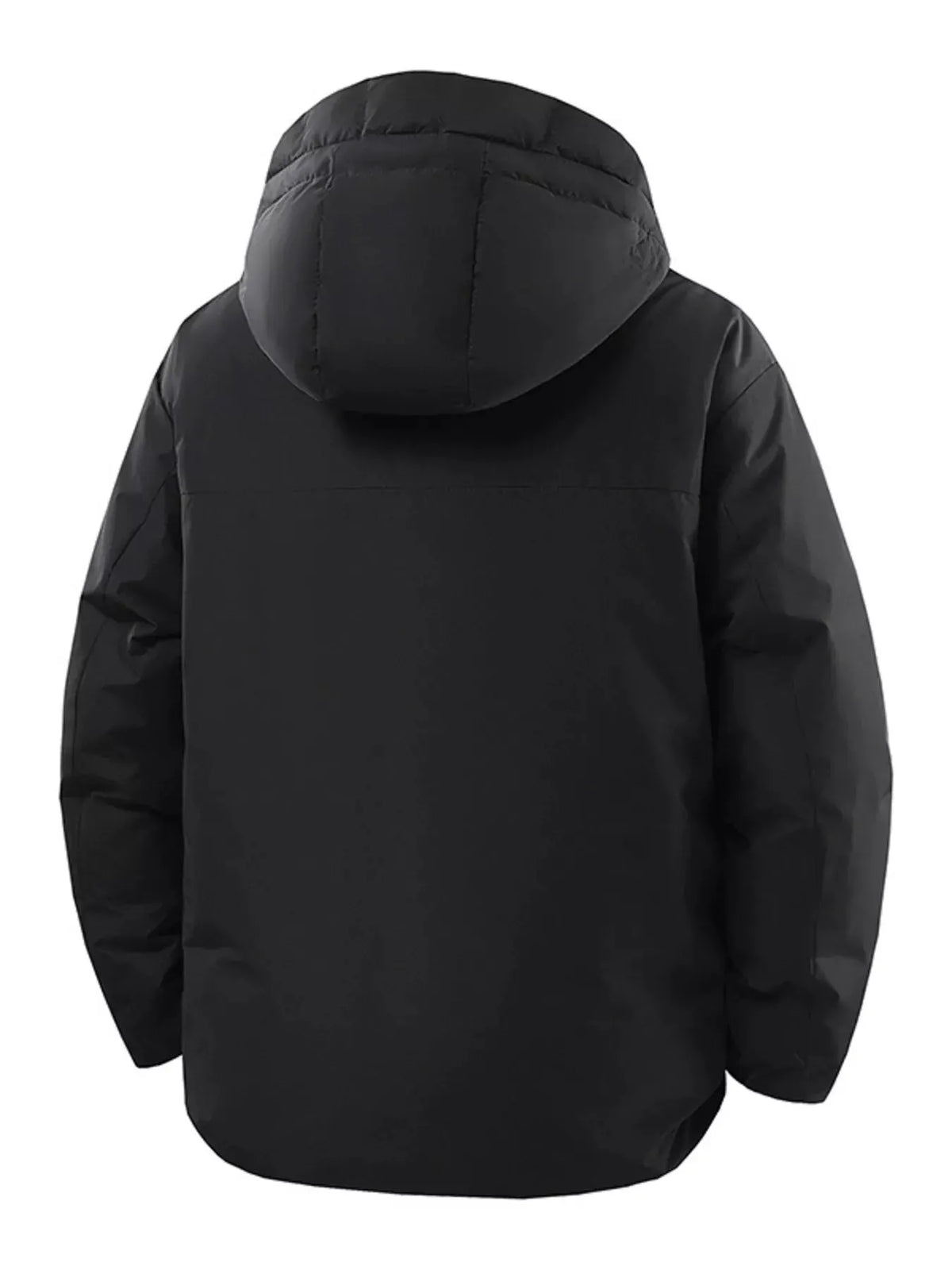 Men's Plus Size Zip Up Hooded Puffer Jacket by Partner Label