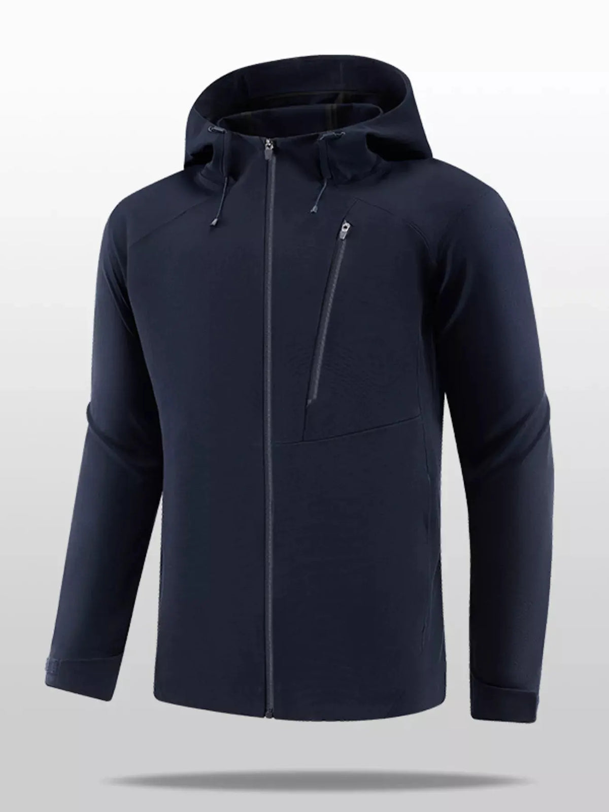 Men's Plus Size Lightweight Hooded Zip Up Jacket by Partner Label