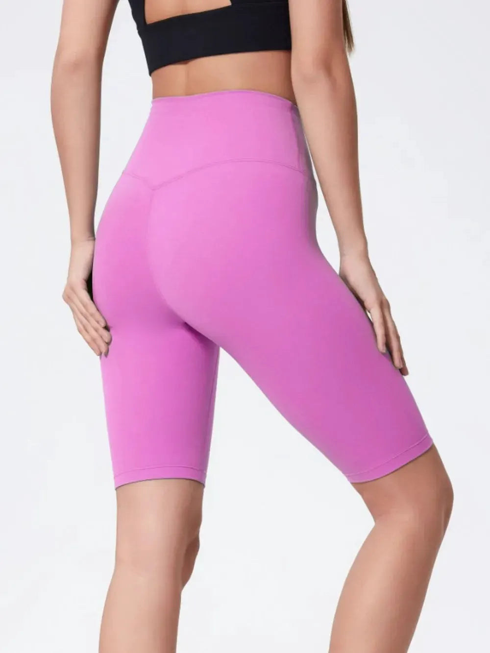 Millennia High Rise Wide Waistband Active Shorts by Millennia