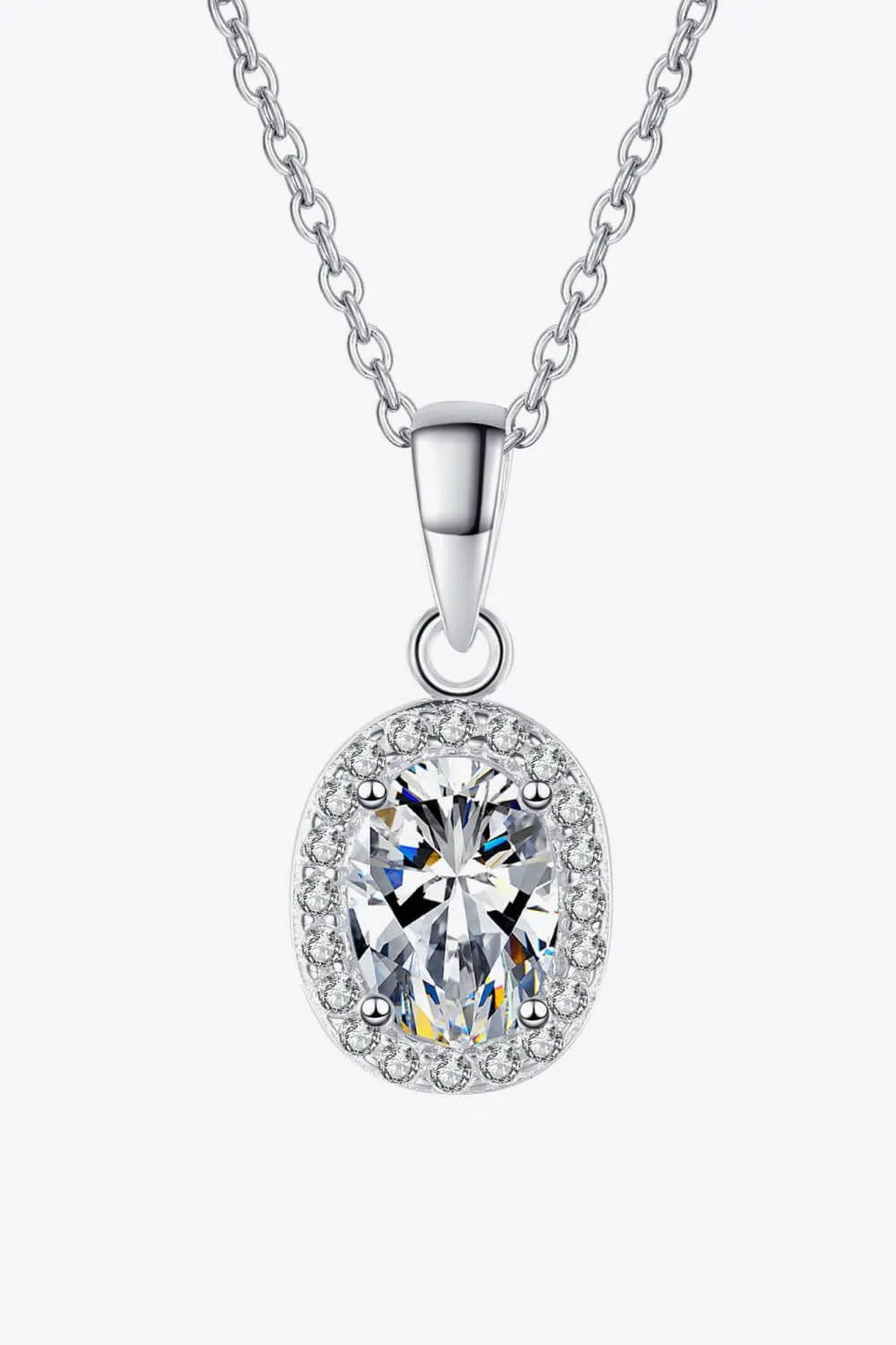 Be The One 1 Carat Moissanite Pendant Necklace by Partner Labels