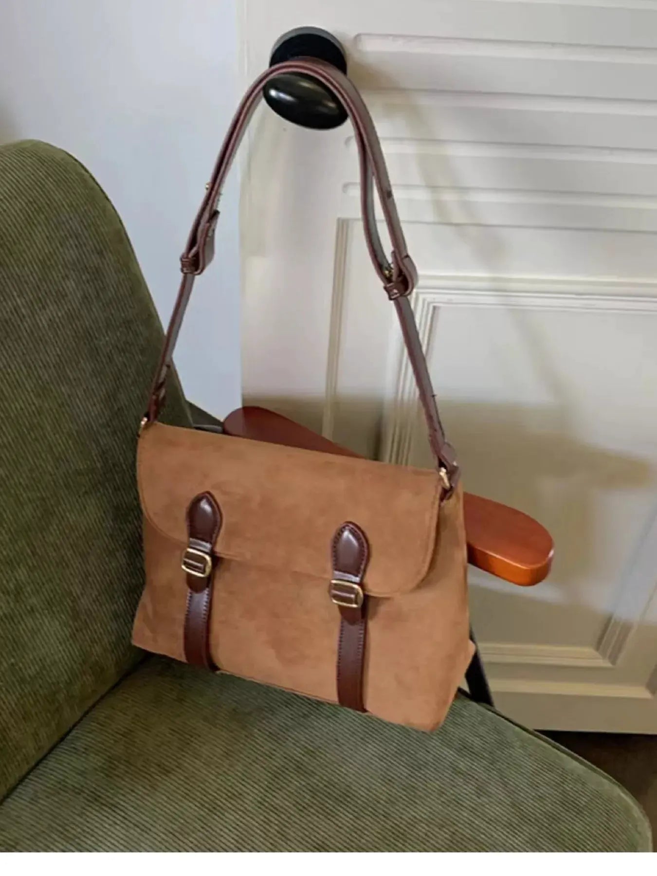 Double Buckle Crossbody Bag by Partner Label