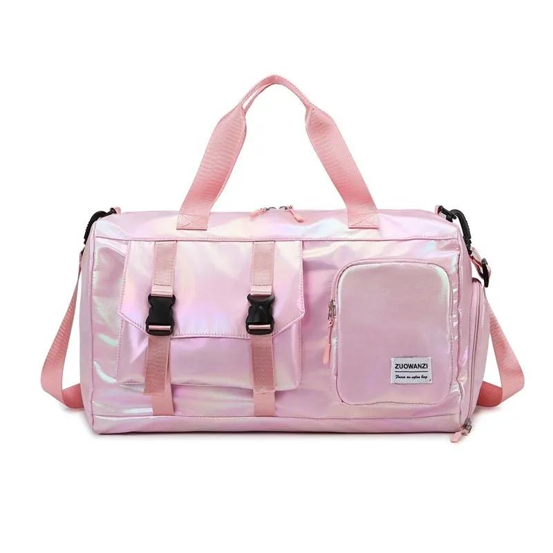 Colorful Pearlescent Yoga Fitness Bag With Dry-wet Separation by Maiden-Art