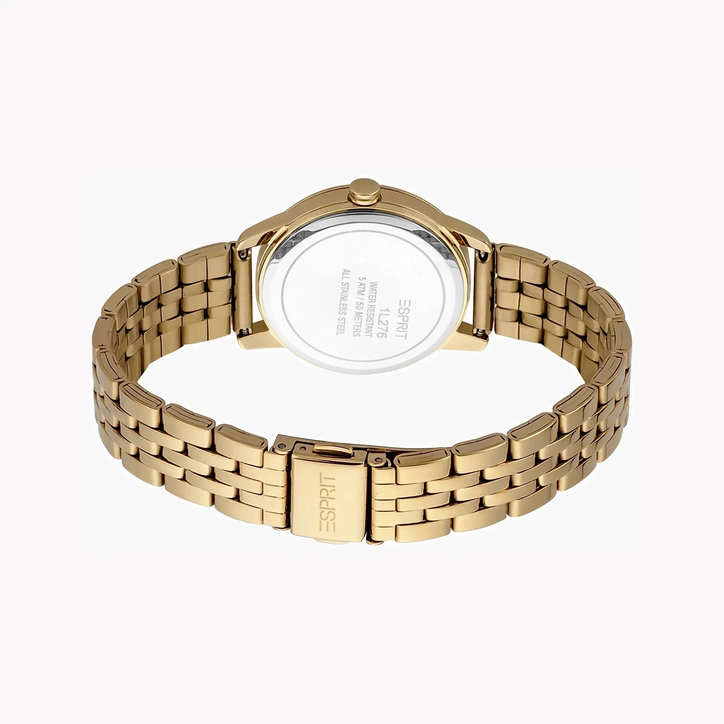 Esprit Women's Gold Stainless Steel Watch, Silver Dial | Es1l144m0025 by ESPRIT