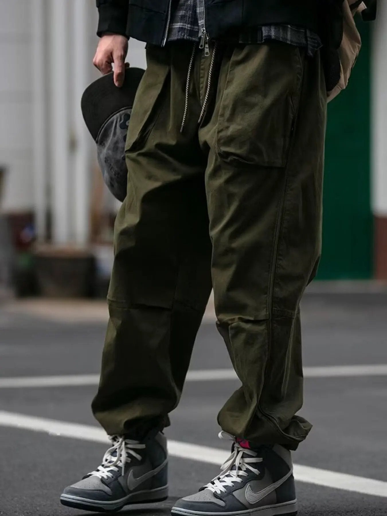 Men's Plus Size Relaxed Fit Cargo Pants by Partner Label