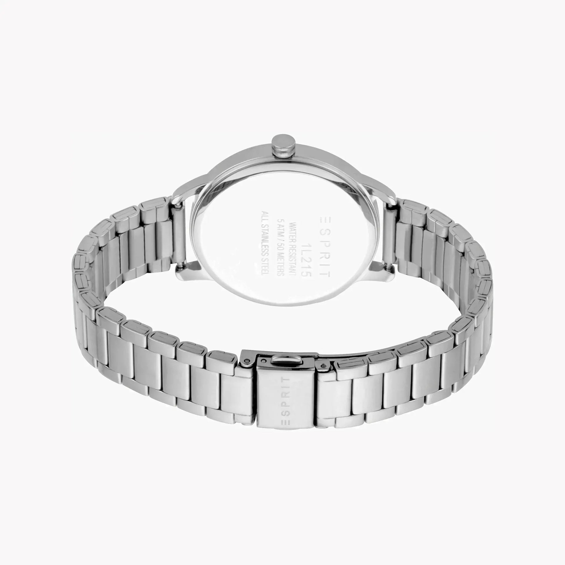 Esprit Women's Silver Stainless Steel Watch, Black Dial | Es1l179m0035 by ESPRIT