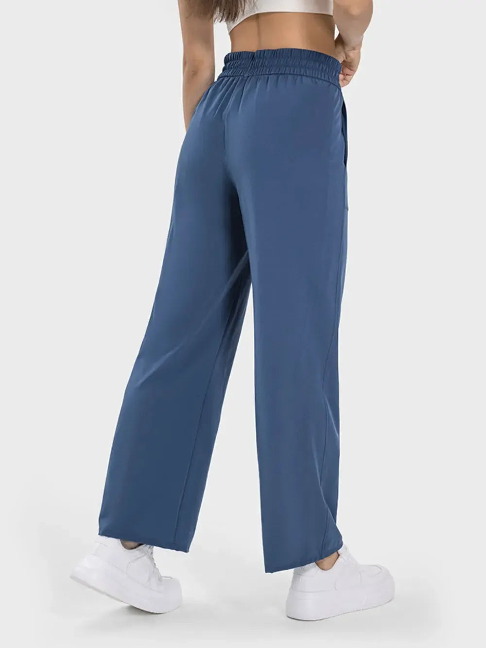 Millennia Drawstring Pocketed Active Pants by Millennia