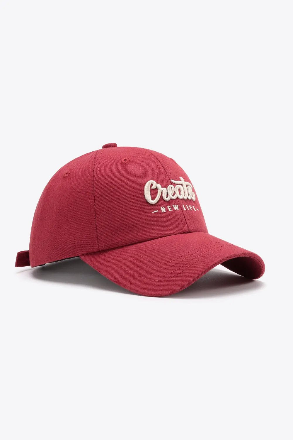 CREATE NEW LIFE Adjustable Cotton Baseball Cap by Partner Label