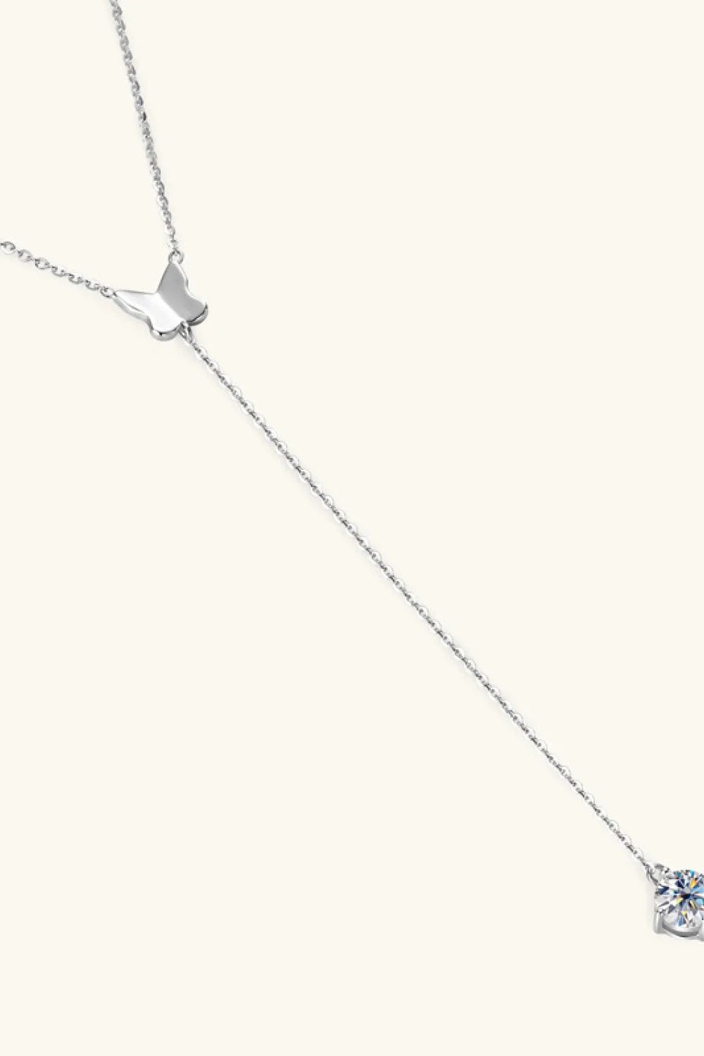 1 Carat Moissanite 925 Sterling Silver Necklace by Partner Label