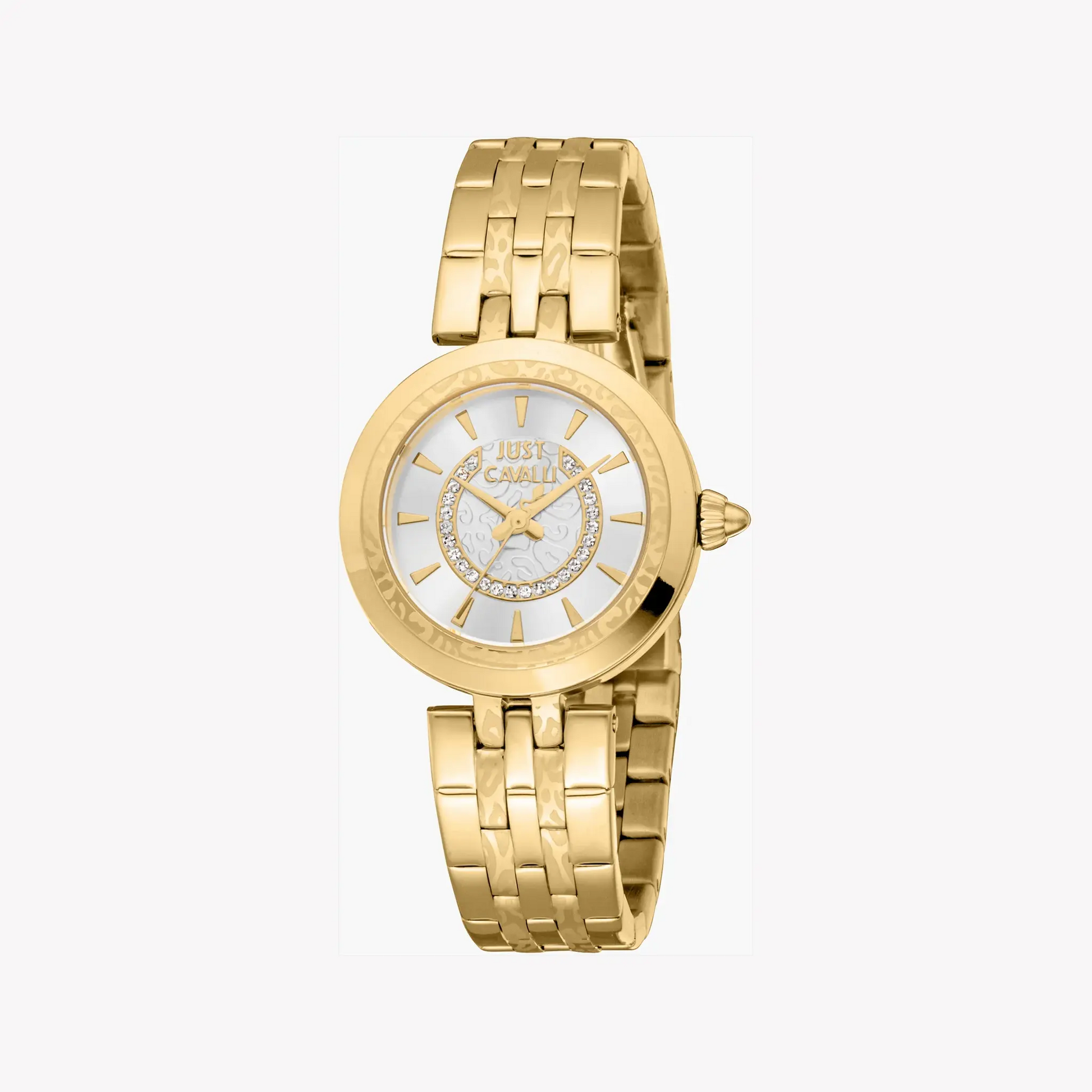 Just Cavalli Women's Gold Stainless Steel Watch, Silver Dial | Jc1l314m0055 by JUST CAVALLI