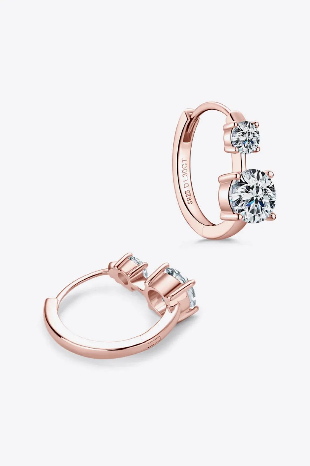 1.3 Carat Moissanite 925 Sterling Silver Earrings by Partner Label