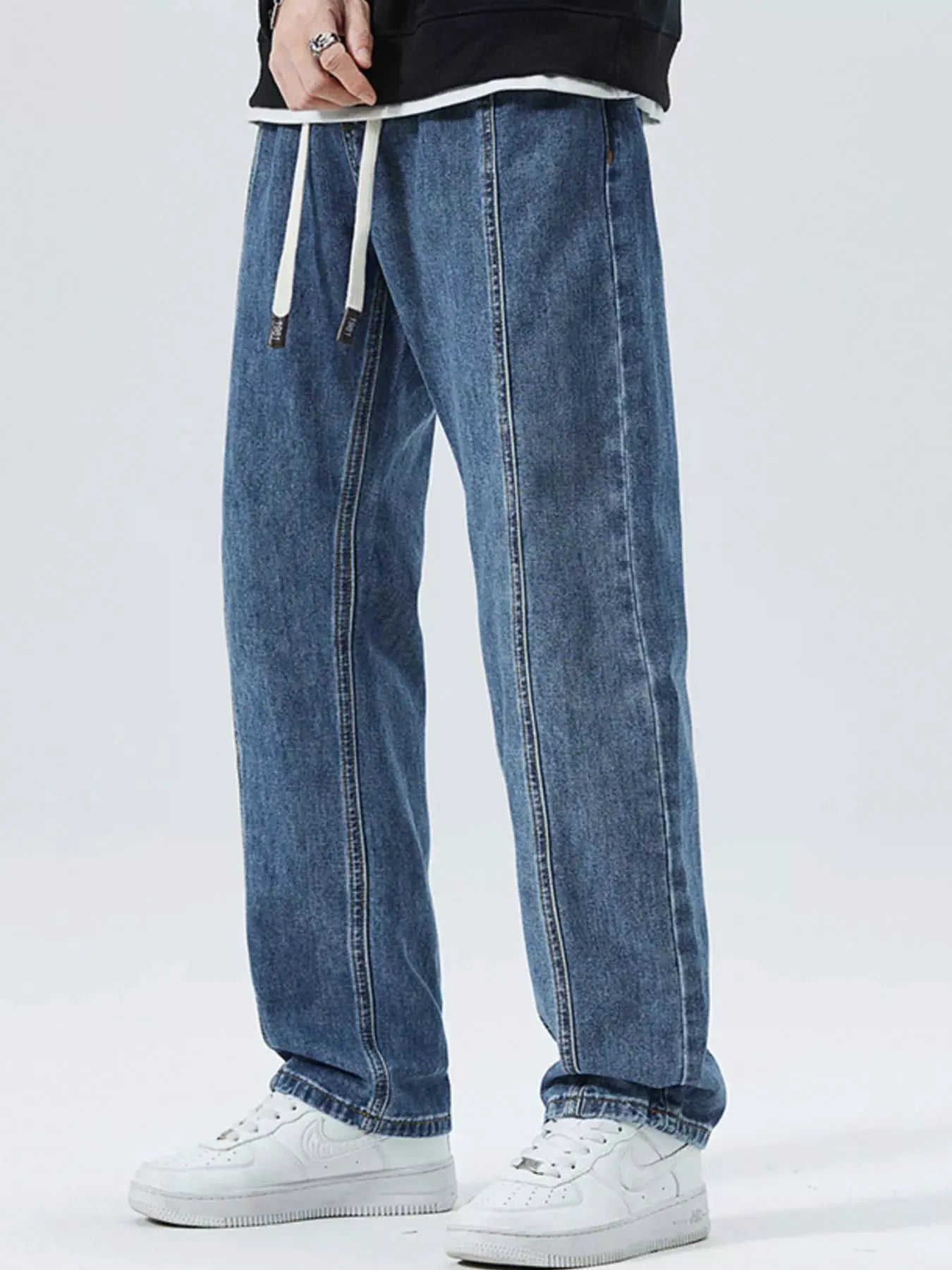 Men's Full Size Loose Fit Straight Leg Jeans Plus Size by Partner Label