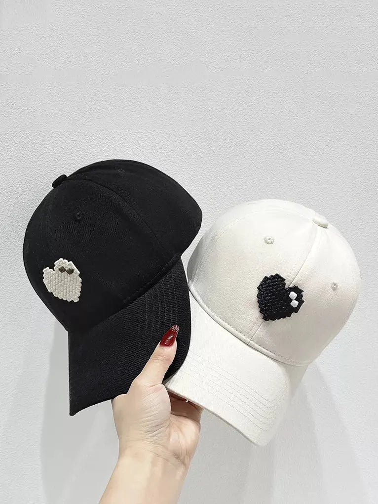 Heart Adjustable Baseball Cap by Partner Label