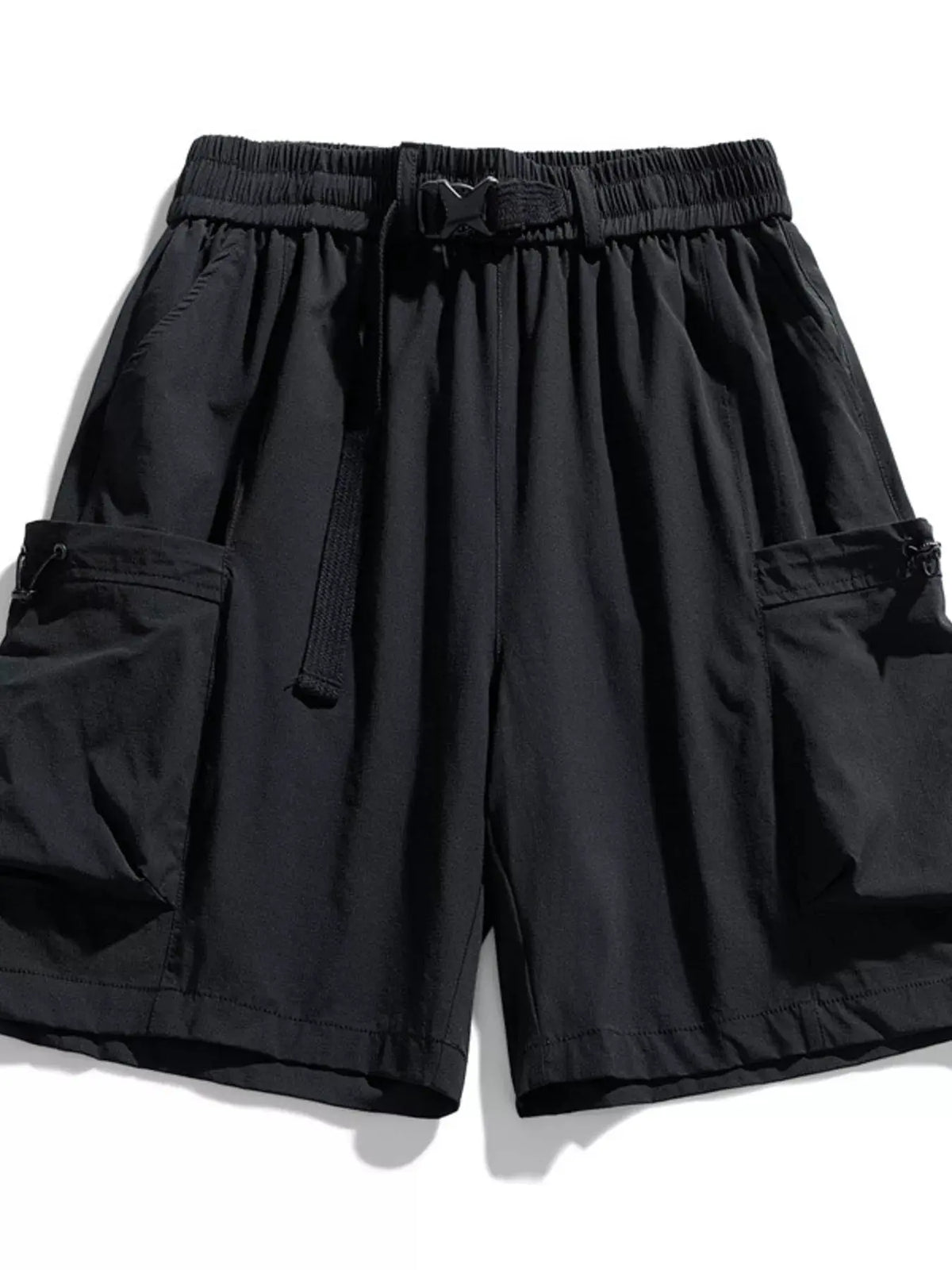 Men's Plus Size Drawstring Cargo Shorts by Trendsi