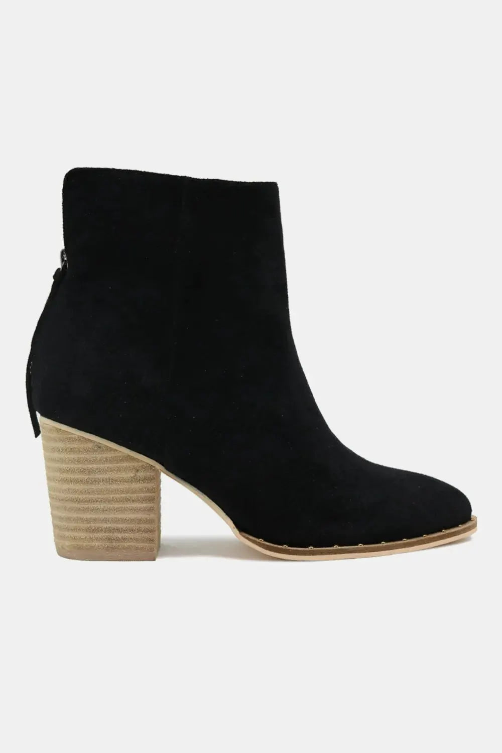 Beast Fashion Suede Point Toe Ankle Booties by Beast Fashion