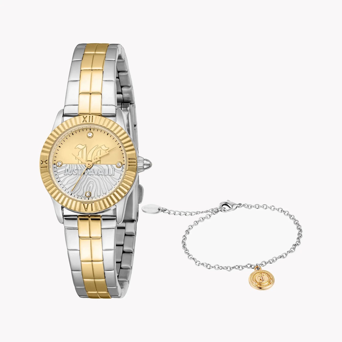 Just Cavalli Women's Two-Tone Watch, Silver & Gold | Jc1l328m0075 by JUST CAVALLI