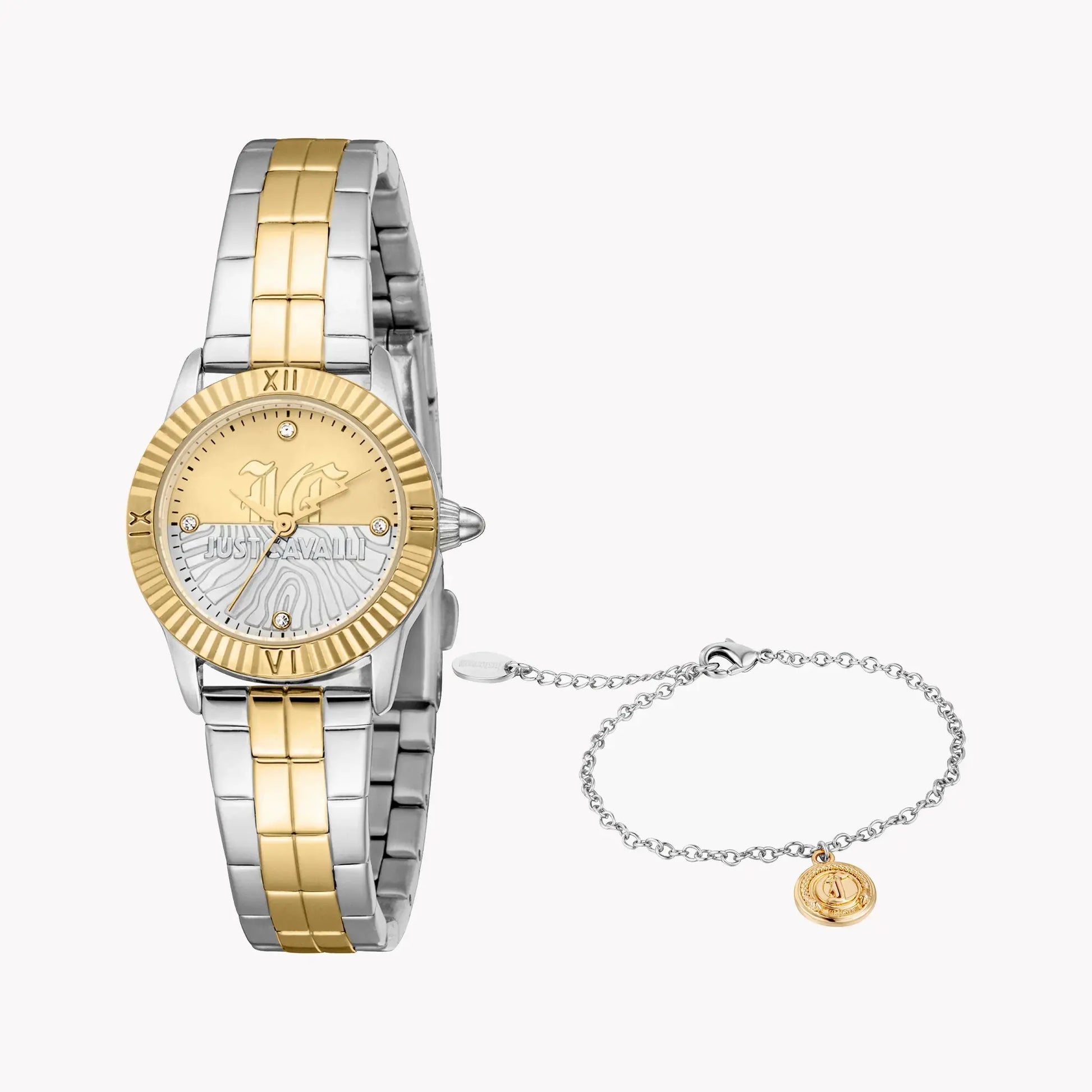 Just Cavalli Women's Two-Tone Watch, Silver & Gold | Jc1l328m0075 by JUST CAVALLI
