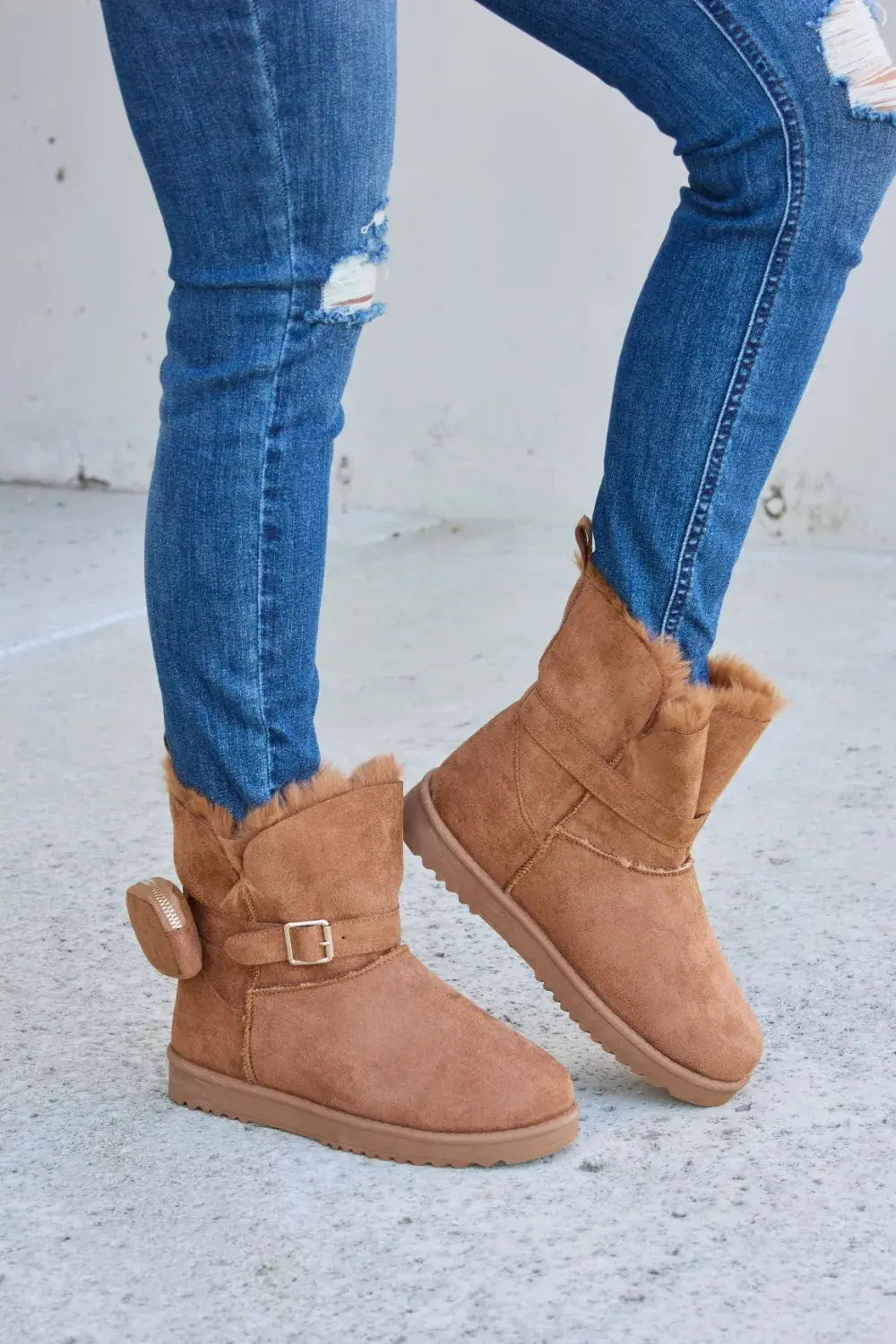 Forever Link Plush Thermal Flat Boots by Forever Link