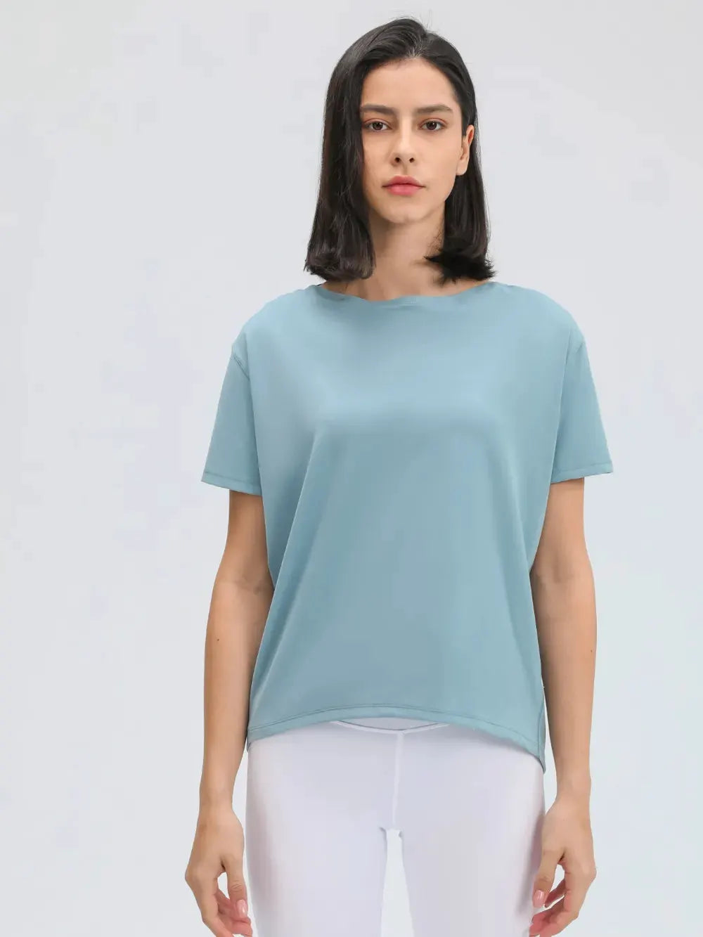 Millennia Round Neck Short Sleeve Active T-Shirt by Millennia