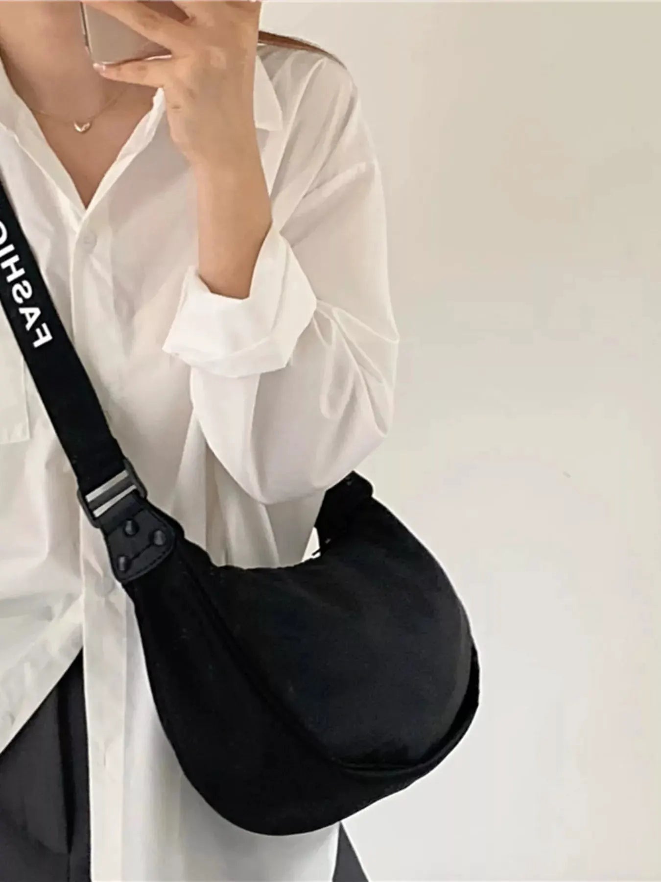 Lightweight Adjustable Strap Crossbody Bag by Partner Label