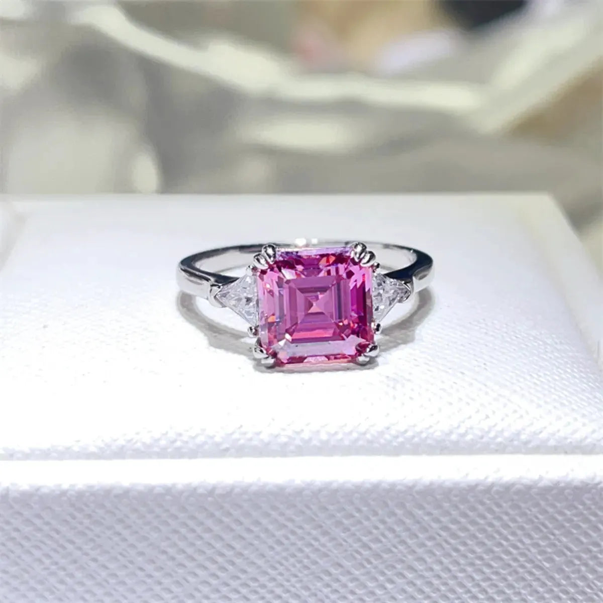 3 Carat Moissanite 925 Sterling Silver Ring by Partner Label