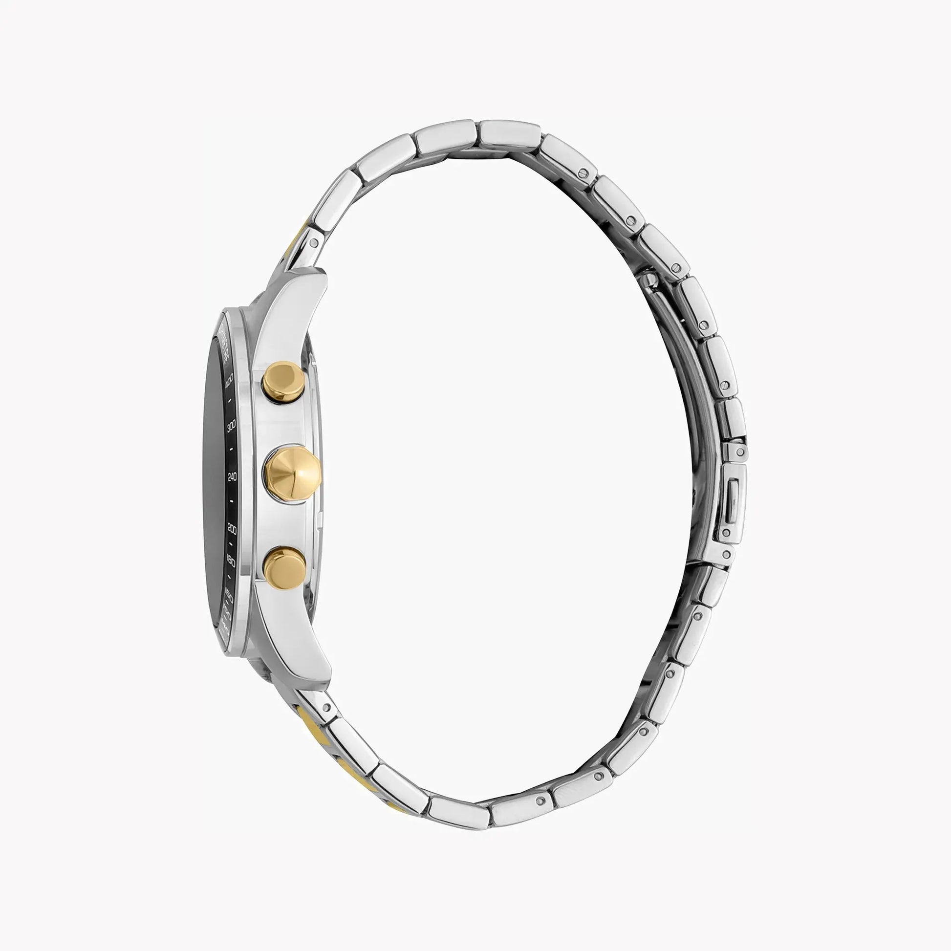 Just Cavalli Men's Silver & Gold Watch, Black Dial | Jc1g204m0075 by JUST CAVALLI