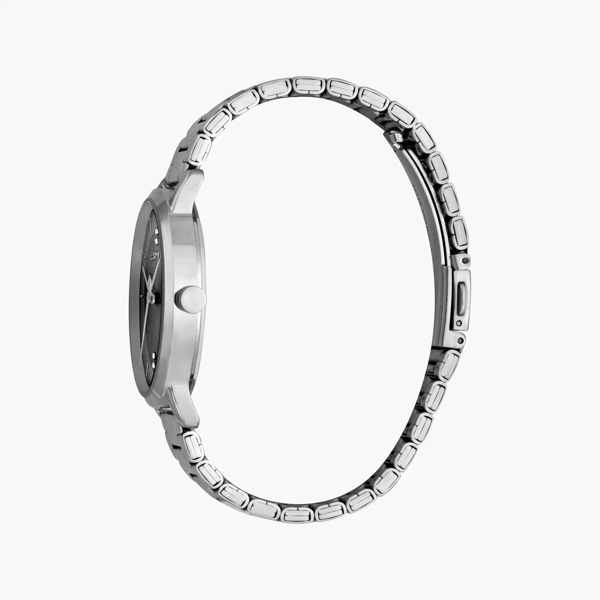 Esprit Women's Silver Stainless Steel Watch, Black Dial | Es1l179m0035 by ESPRIT