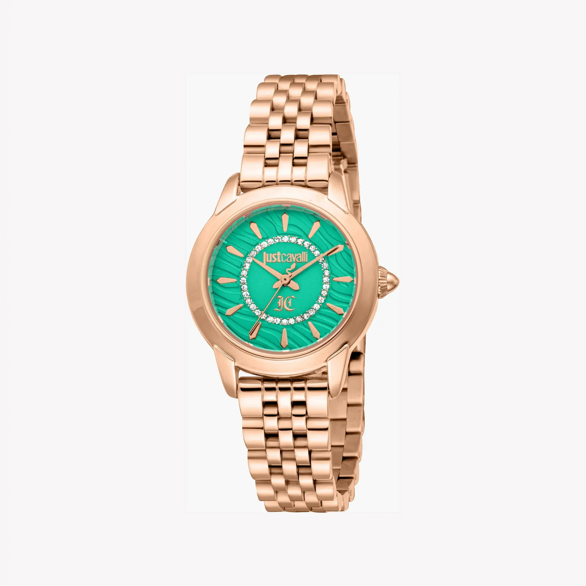 Just Cavalli Women's Rose Gold Watch, Green Dial | Jc1l333m0045 by JUST CAVALLI