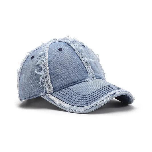 Raw Hem Cotton Baseball Cap by Partner Label