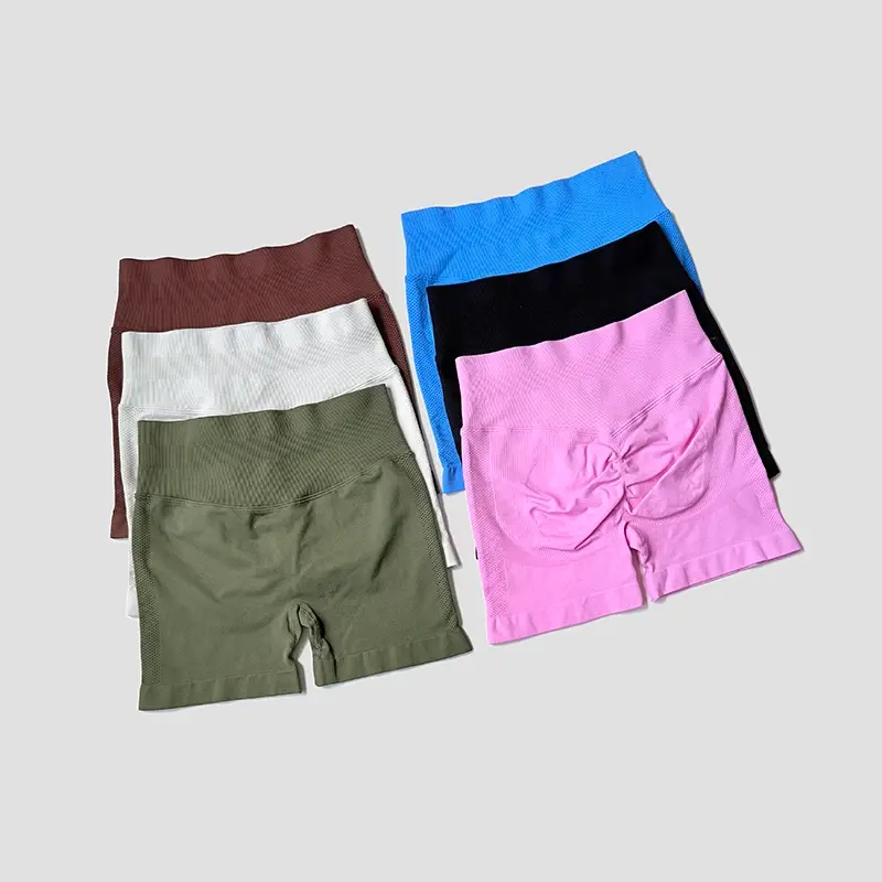 Women’s Seamless Scrunch Workout Shorts – Impact Gym & Running Style by Vimost Shop